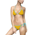 Aqua Sol Company Bikini Set — “SolWave” Yellow & Seafoam Two-Piece