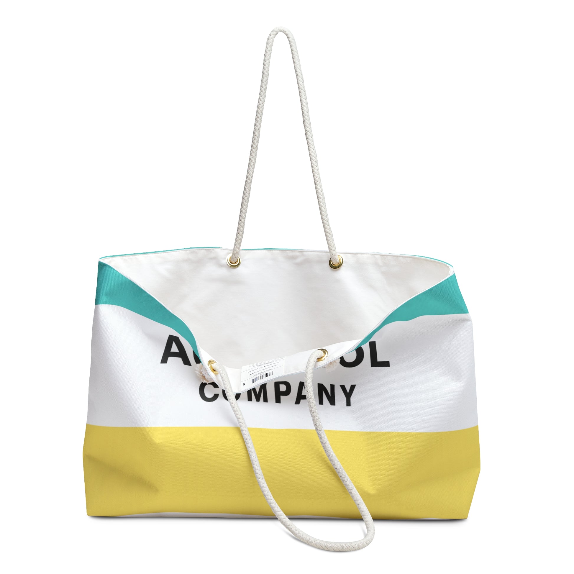 Weekender Tote Seafoam & Sun Stripe Edition - Aqua Sol Co.