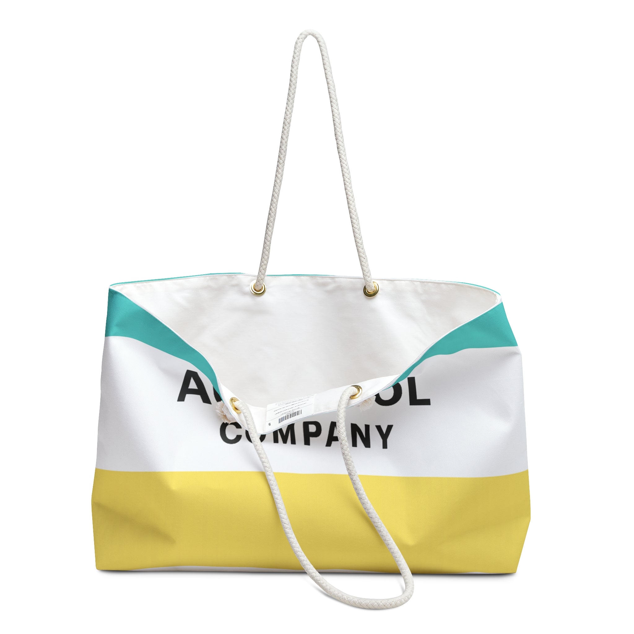 Weekender Tote Seafoam & Sun Stripe Edition-  Coastal Essentials - Aqua Sol Co.