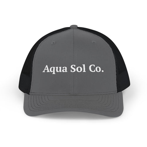 Aqua Sol Co. Classic Snapback — Embroidered Coastal Cap