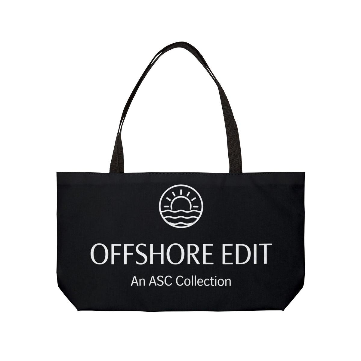 Offshore Edit™ Weekender Tote – Black Canvas Coastal Carryall