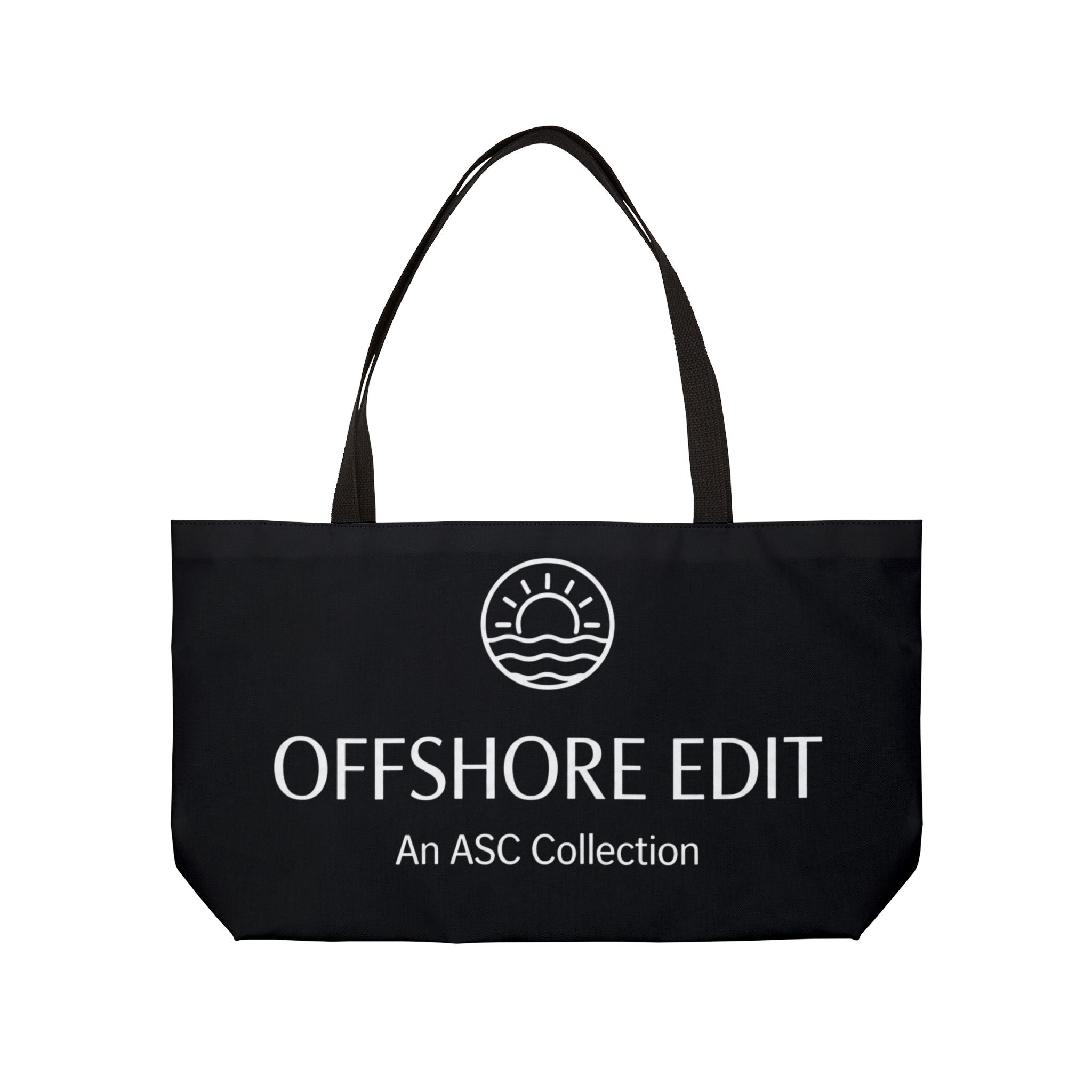 Offshore Edit™ Weekender Tote – Black Canvas Coastal Carryall