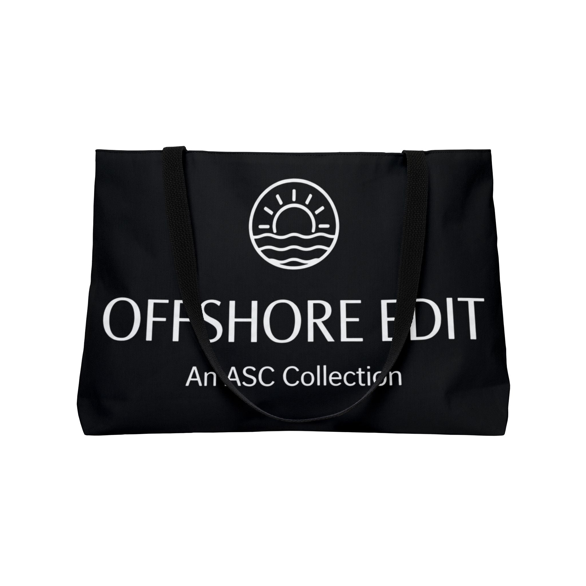 Offshore Edit™ Weekender Tote – Black Canvas Coastal Carryall