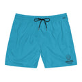 Aqua Sol Men’s Mid-Length Swim Trunks — “SolWave”  Seafoam