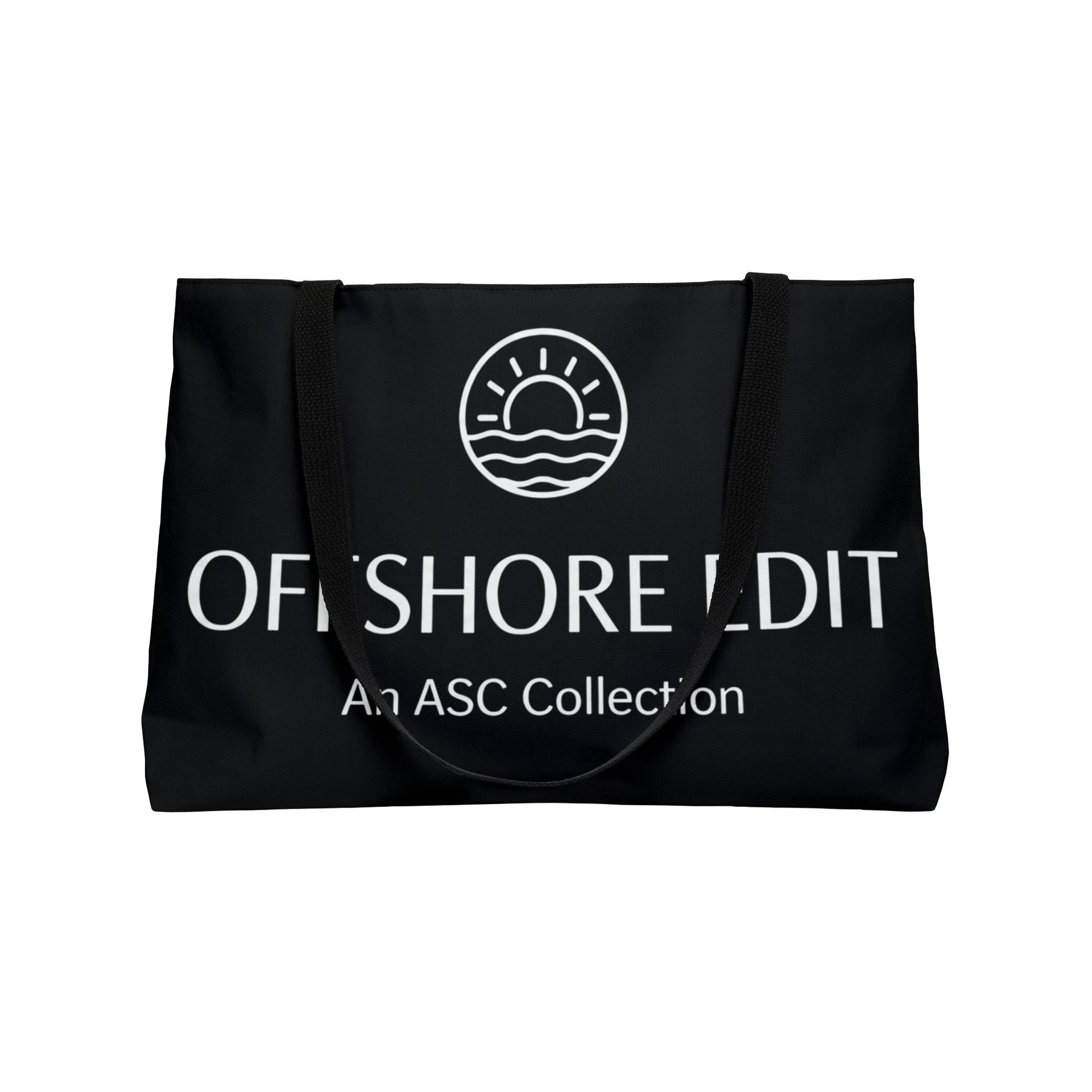 Offshore Edit™ Weekender Tote – Black Canvas Coastal Carryall