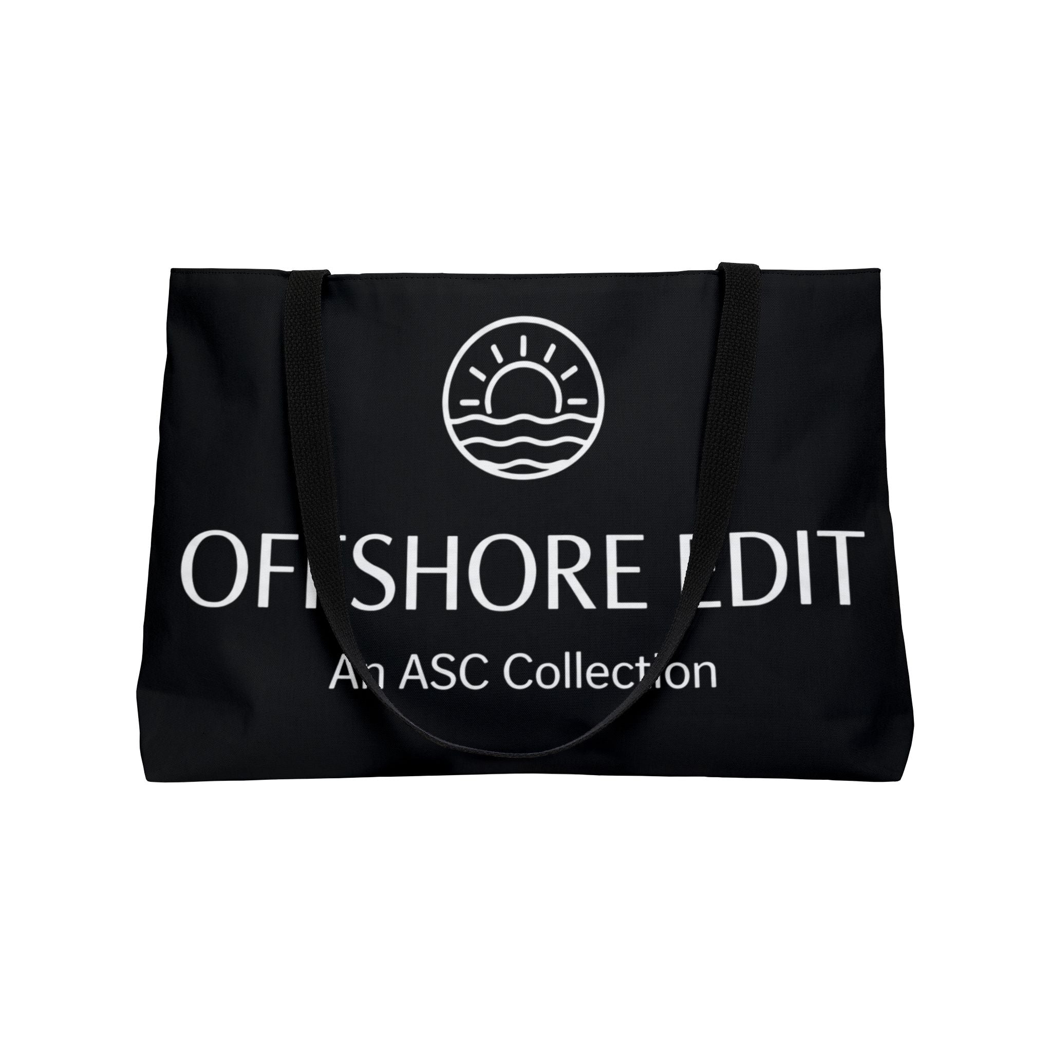 Offshore Edit™ Weekender Tote – Black Canvas Coastal Carryall