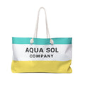 Weekender Tote Seafoam & Sun Stripe Edition-  Coastal Essentials - Aqua Sol Co.
