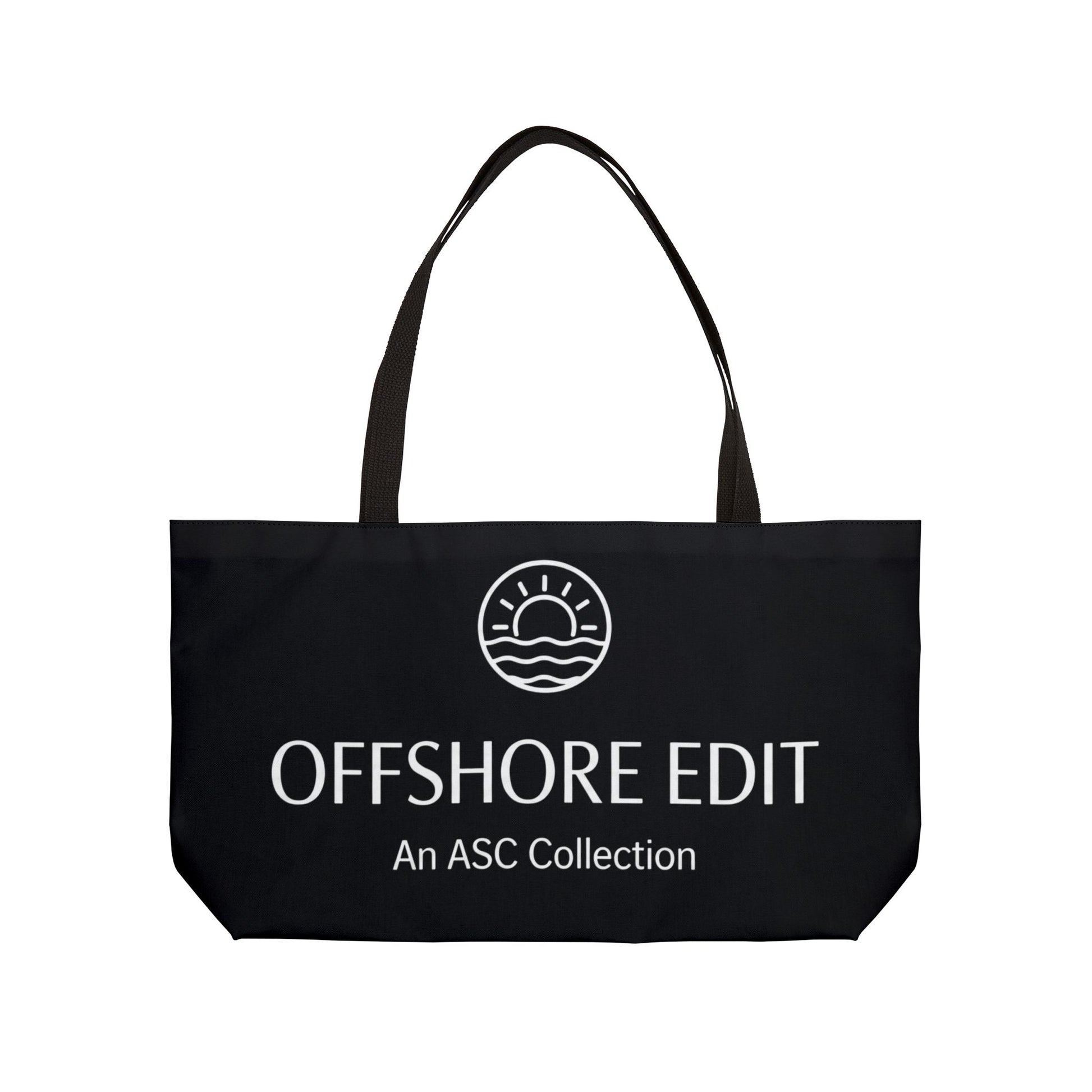 Offshore Edit™ Weekender Tote – Black Canvas Coastal Carryall